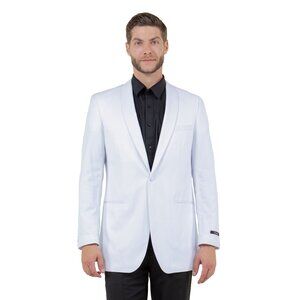 Simple White Tuxedo Suit Blazer Sports Coat Jacket, Modern Fit
